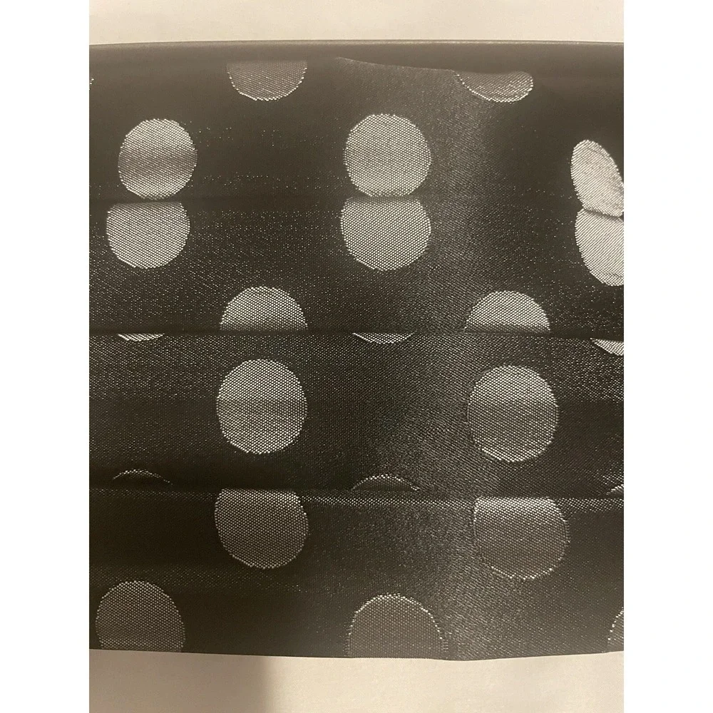 Vicky Davis‎ Matching Bow Tie and Cummerbund Black With Silver Polka Dots Set